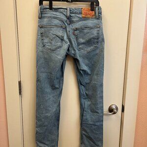 Levi's 511 Mens Denim Jeans size 30 x 30 light wash blue, slim fit